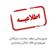 به‌روزرسانی سقف صادرات بازرگانان غیرتولیدی فاقد امکان رتبه‌بندی